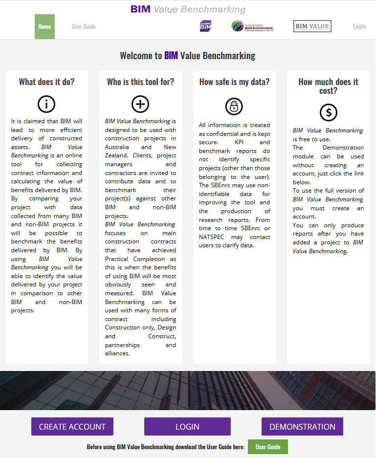 BIM Value Benchmarking Tool